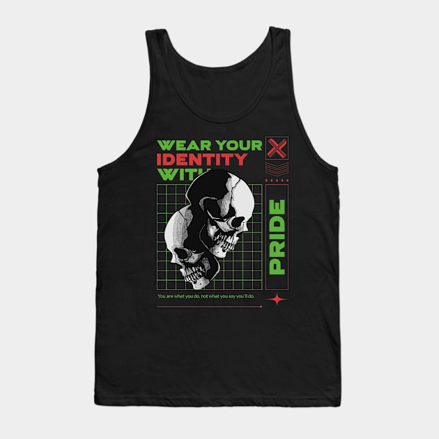 Wear Your Identity With Pride Grapic Design Tank Top by SimpleTeez